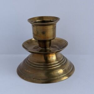 VTG Gatco Brass Hurricane Candle Holder *Base Only* Hollywood Regency